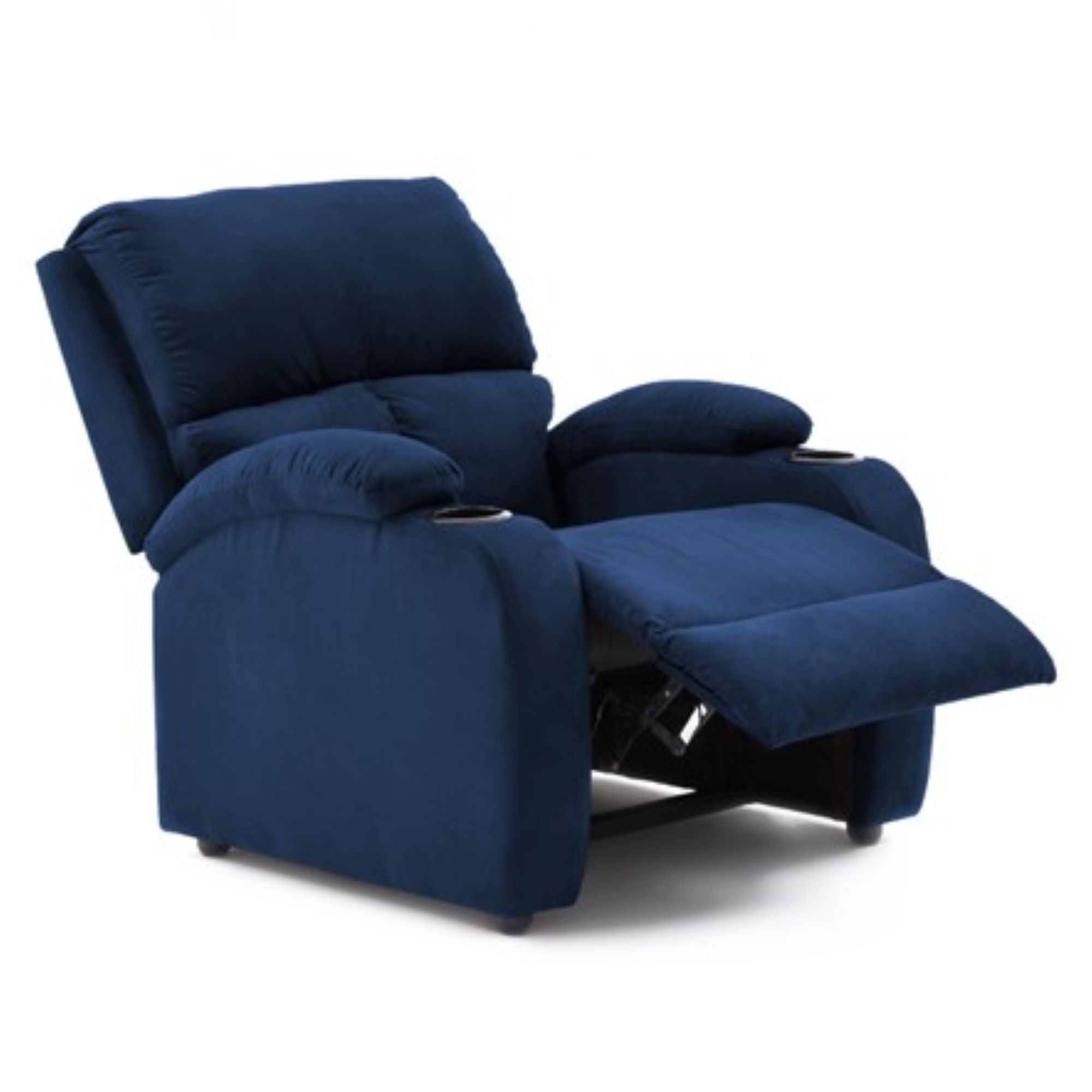 Silla reclinable amber estatica microfibra azul