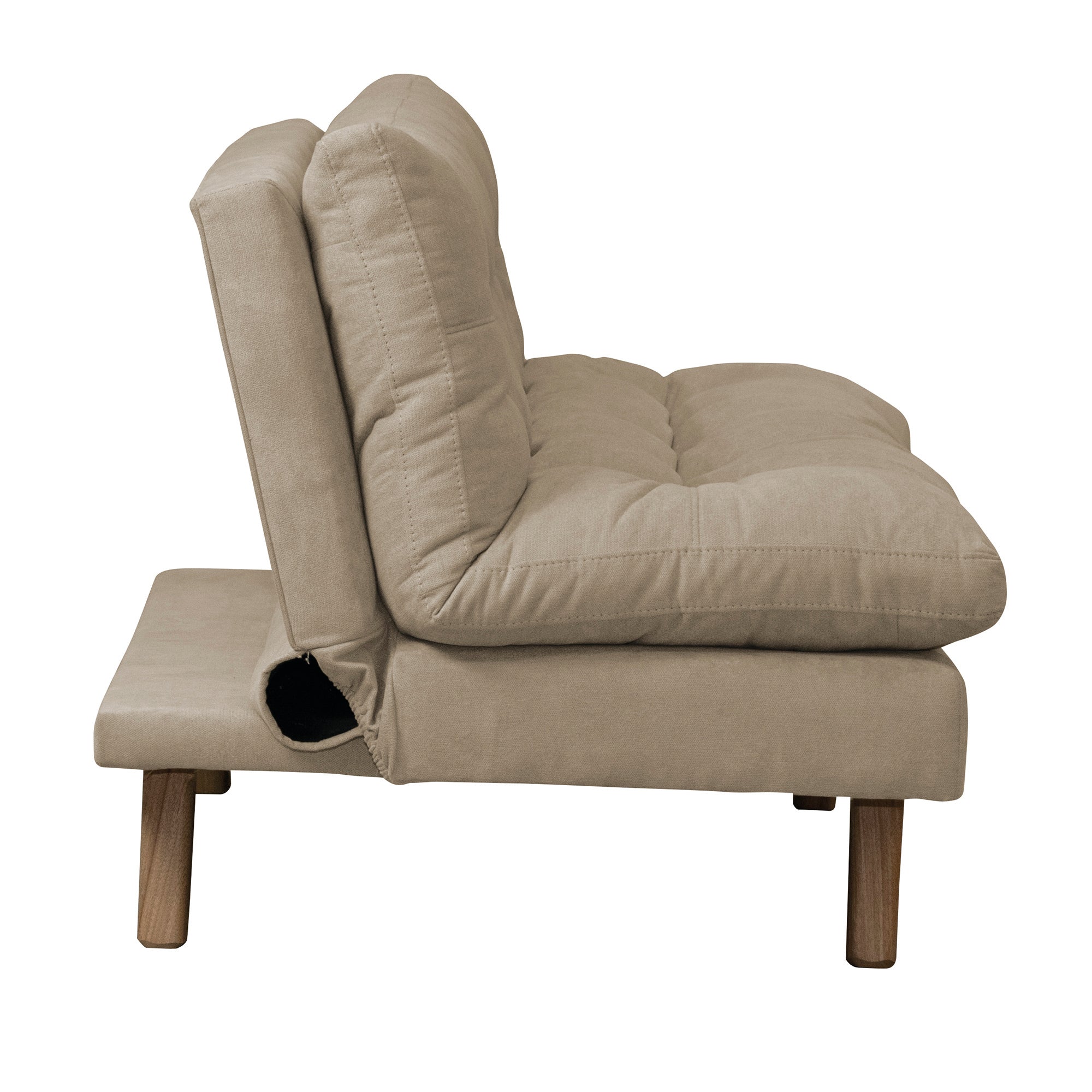 Sofa cama zur natural microfibra camel