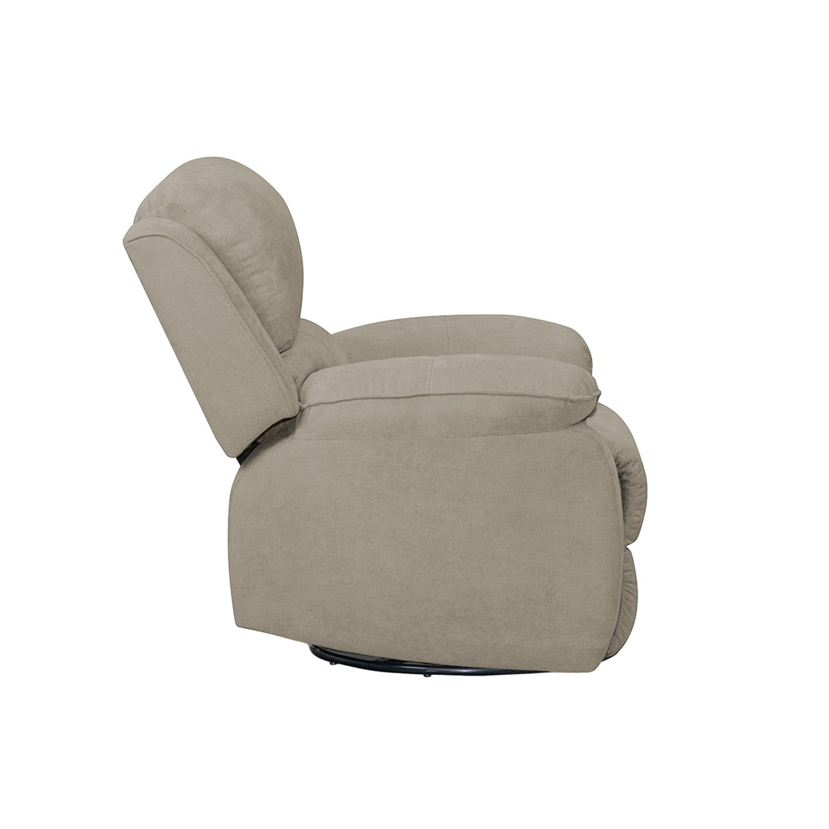 Silla reclinable mecedora giratoria Tokio microfibra camel