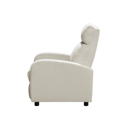 SILLA RECLINABLE DALY ESTATICA MICROFIBRA CRUDO