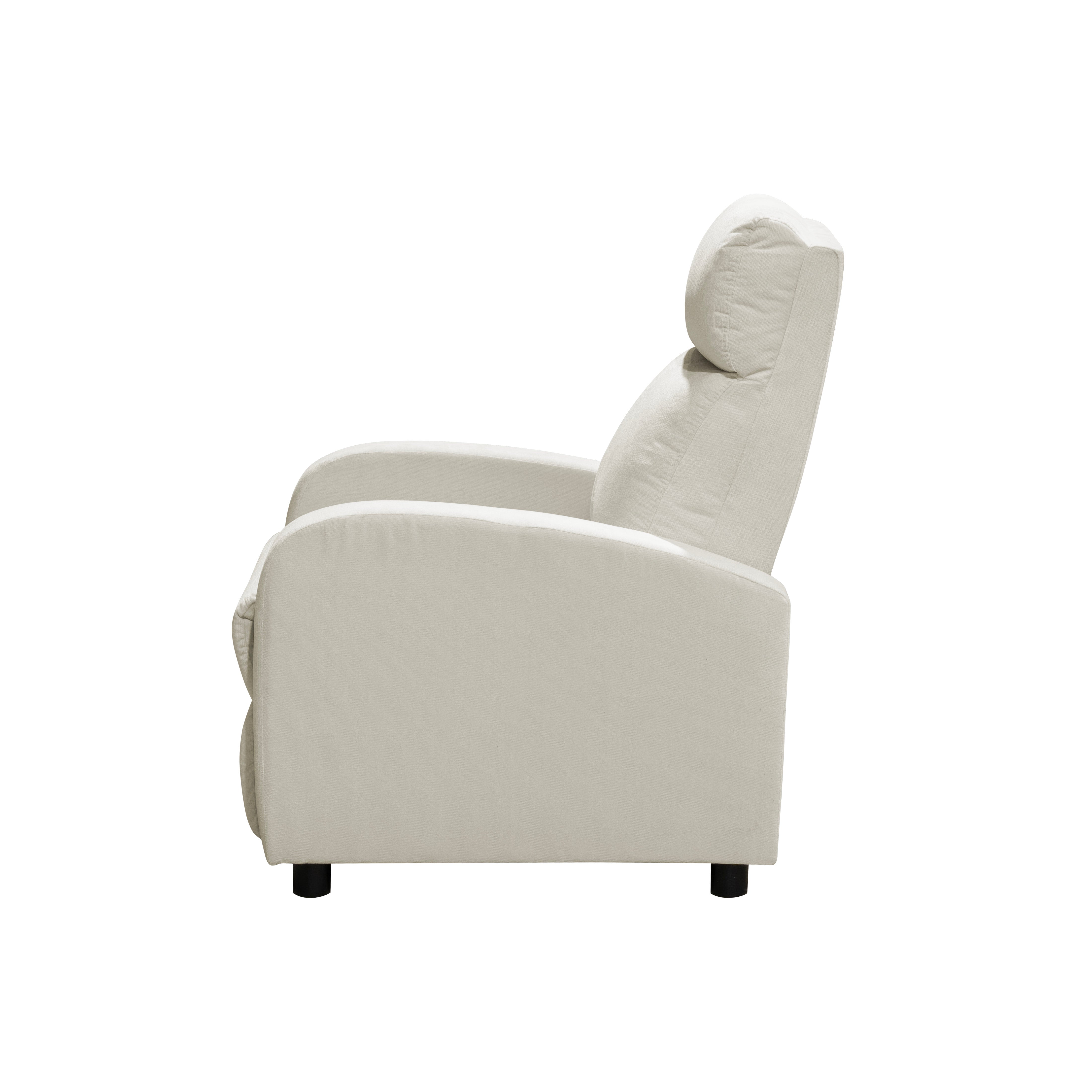 Silla reclinable daly estatica microfibra crudo