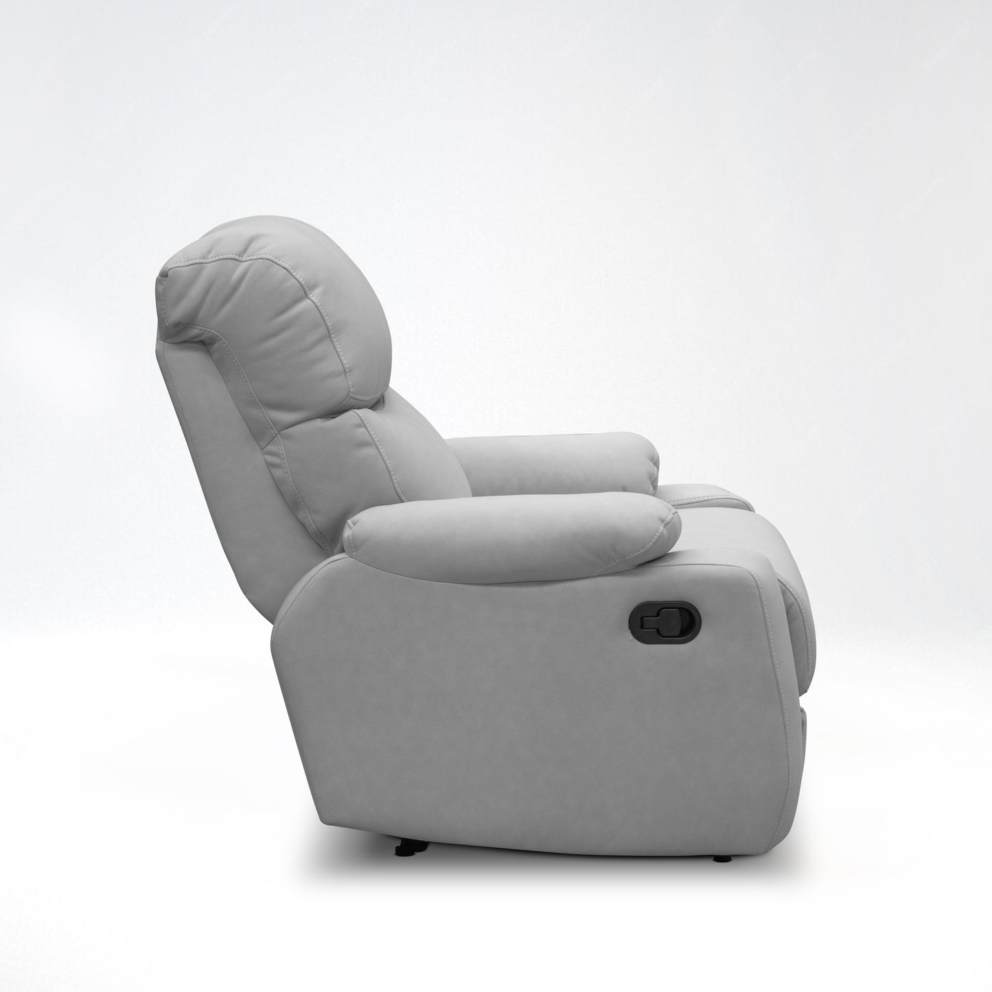 SILLA RECLINABLE VELARA  1 PUESTO SEMI SINTETICO GRIS
