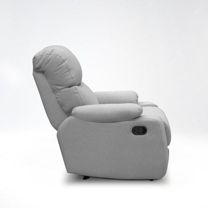 SILLA RECLINABLE VELARA  1 PUESTO SEMI SINTETICO GRIS