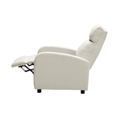 SILLA RECLINABLE DALY ESTATICA MICROFIBRA CRUDO