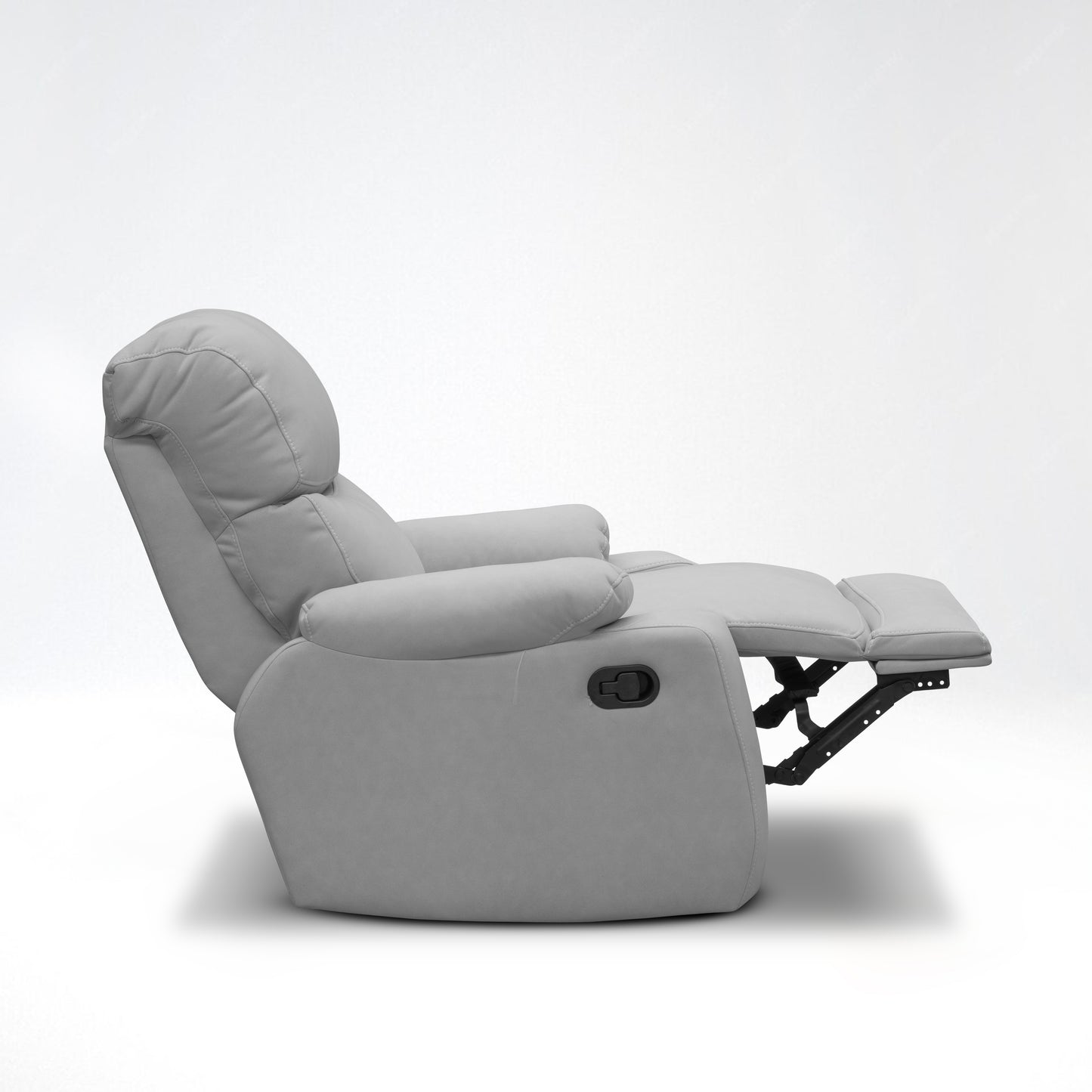 SILLA RECLINABLE VELARA  1 PUESTO SEMI SINTETICO GRIS