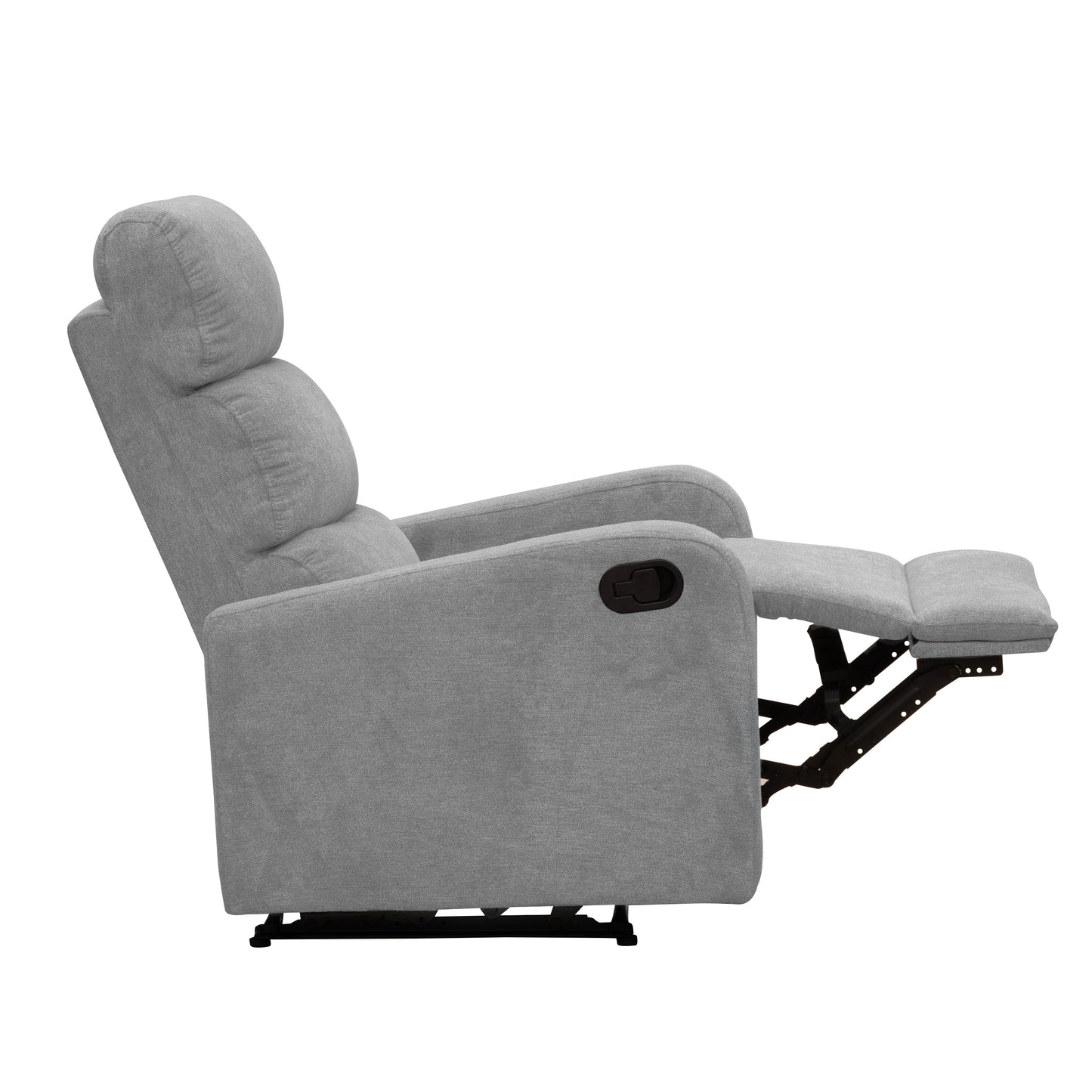 SILLA RECLINABLE ESTÁTICA PEKIN  1 PUESTO  MICROFIBRA PLATA