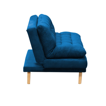 SOFA CAMA NANTES MICROFIBRA  AZUL