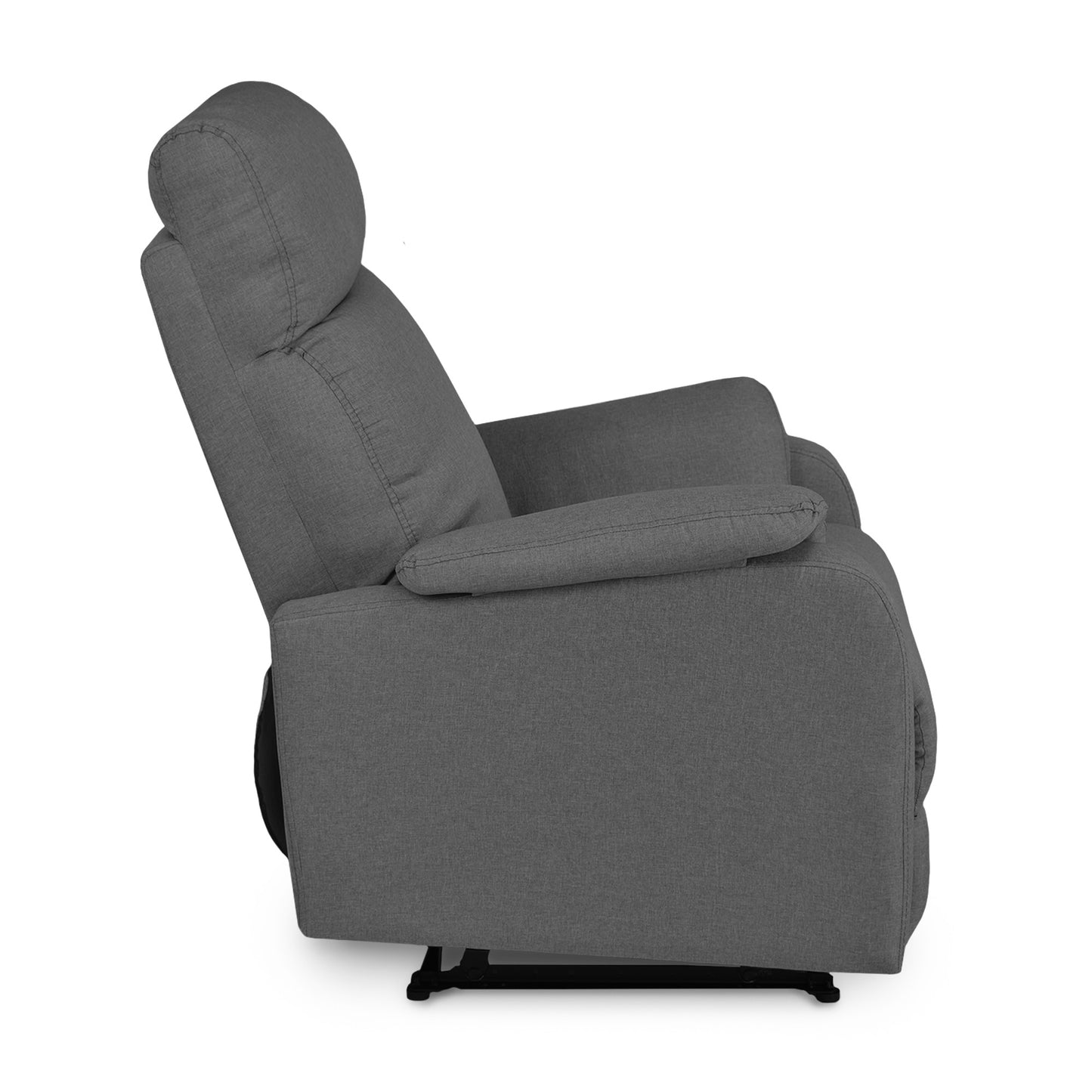 SILLA RECLINABLE VELVET MICROFIBRA GRIS