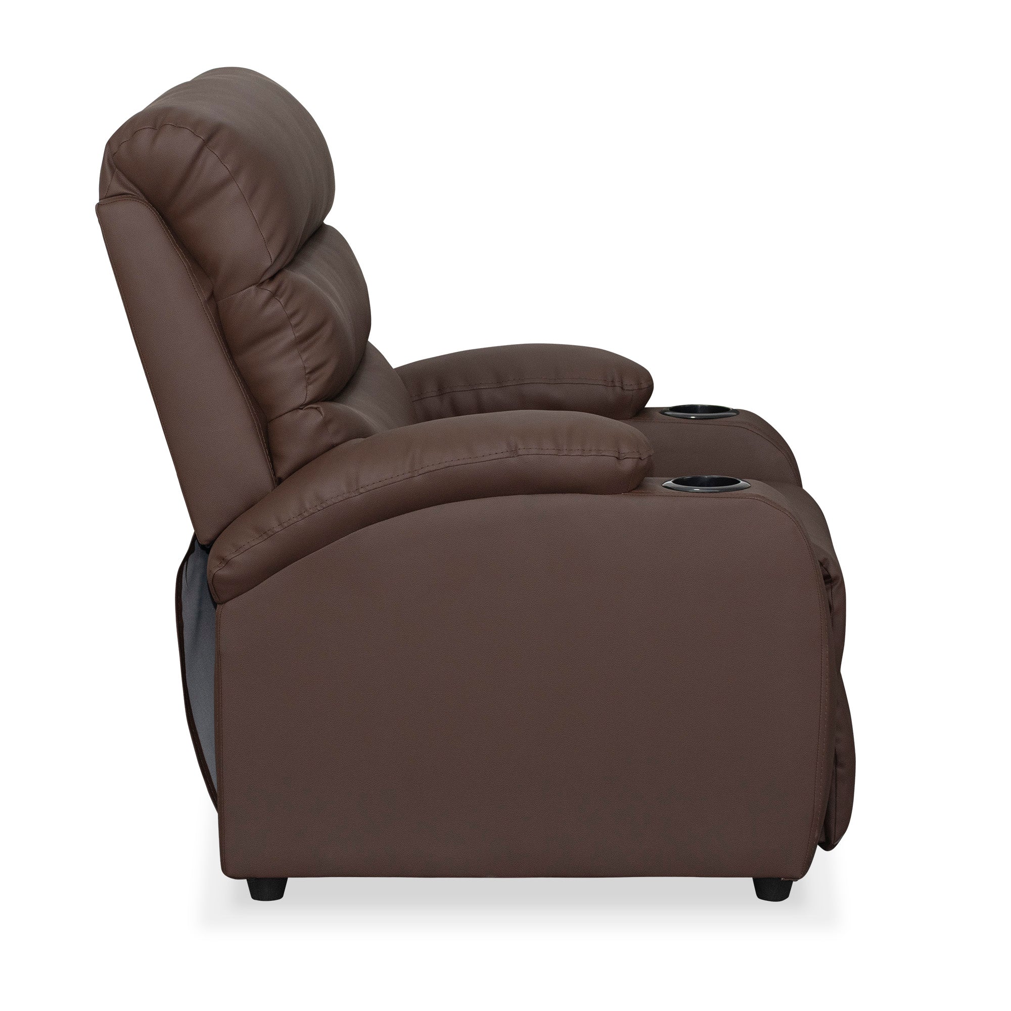 Silla reclinable trevi 1 puesto sintetico chocolate