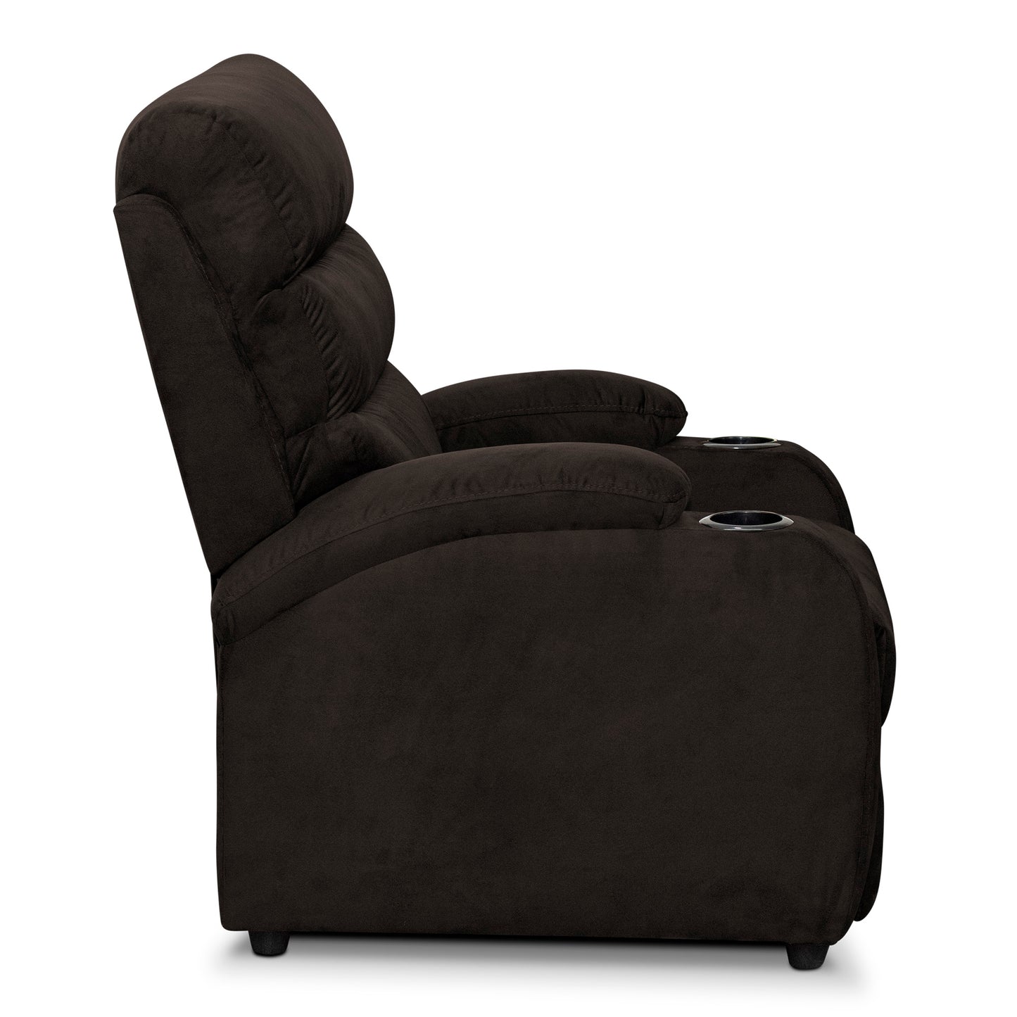 SILLA RECLINABLE TREVI  1 PUESTO  MICROFIBRA  CHOCOLATE