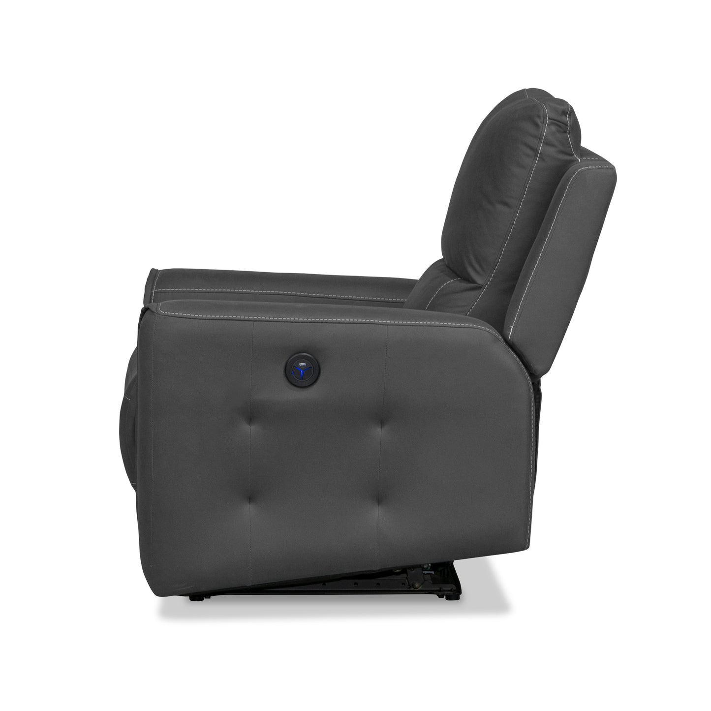 SILLA RECLINABLE ELECTRICA  DUKE 1 PUESTO  GRIS PLOMO