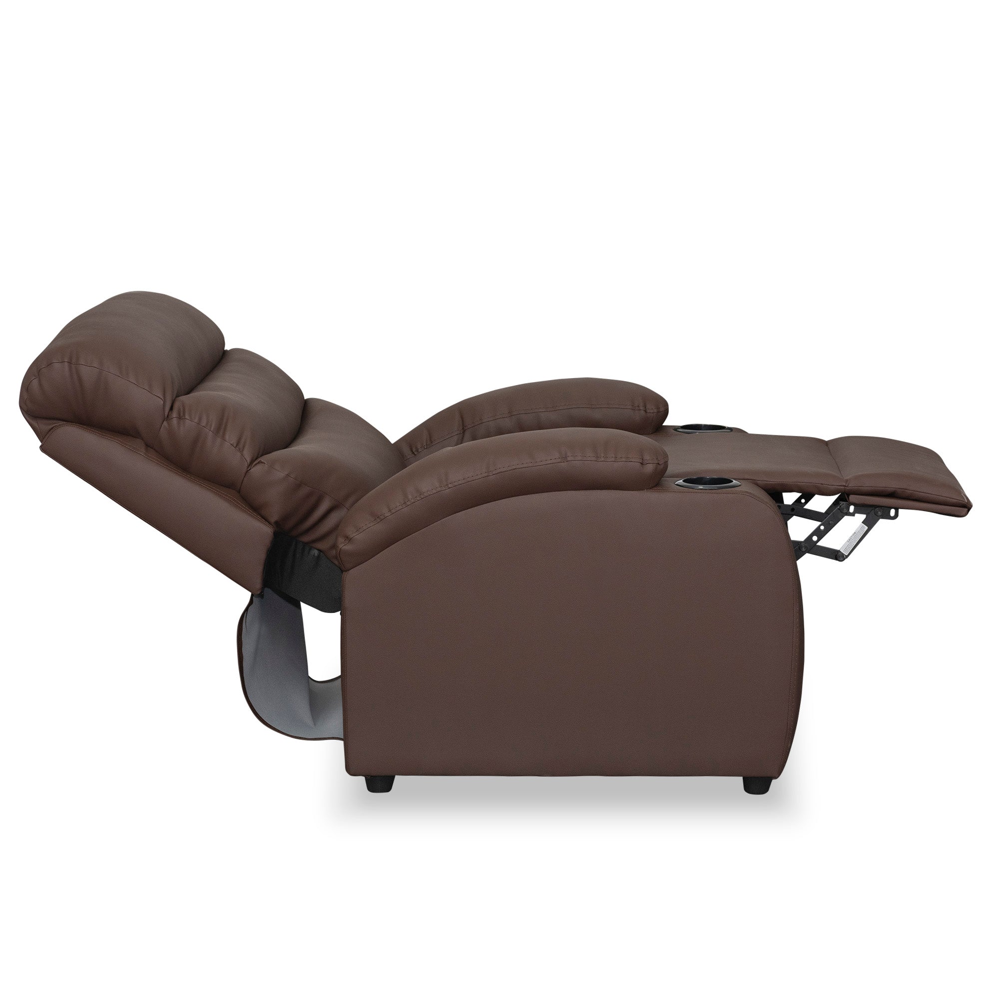 Silla reclinable trevi 1 puesto sintetico chocolate