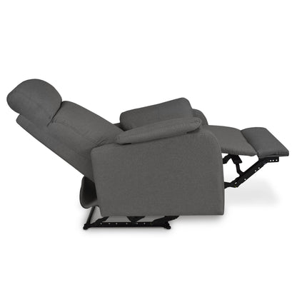 SILLA RECLINABLE VELVET MICROFIBRA GRIS