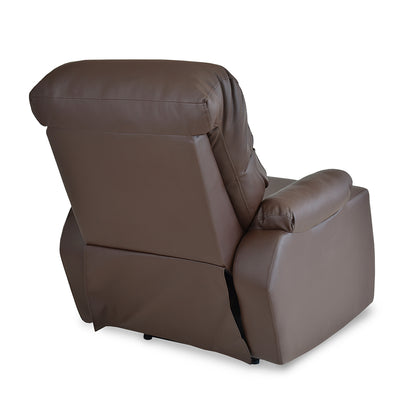 SILLA RECLINABLE VELARA  1 PUESTO SINTETICO CHOCOLATE