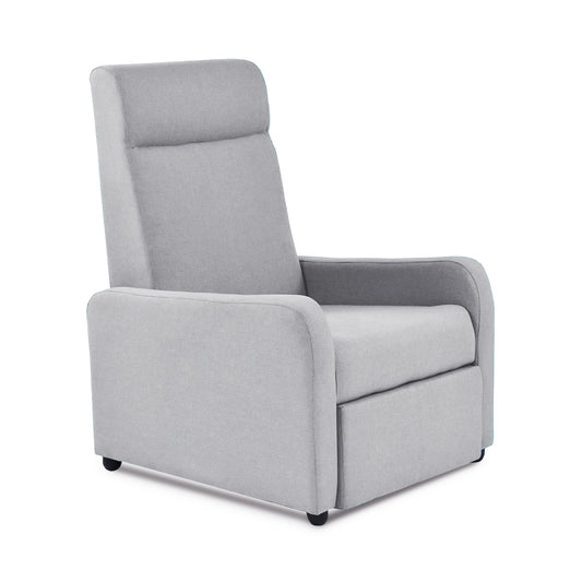 SILLA RECLINABLE PRAXIS MICROFIBRA PLATA