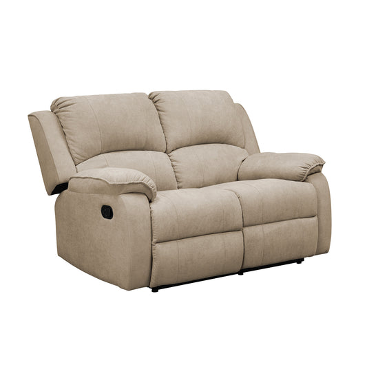 SOFA RECLINABLE TOKIO 2P MICROFIBRA CAMEL