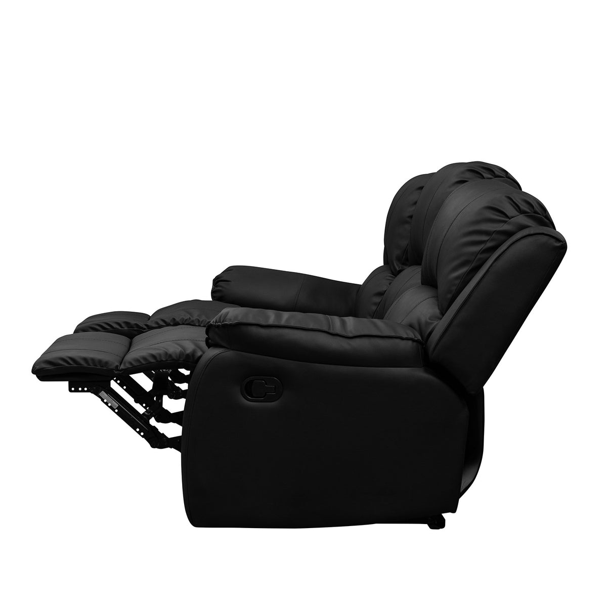 Sofá reclinable 3 puestos Tokio sintetico negro