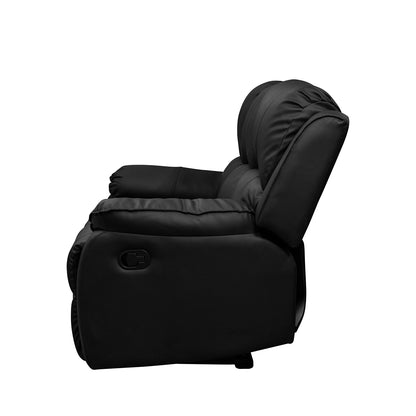 Sofá reclinable 3 puestos Tokio sintetico negro