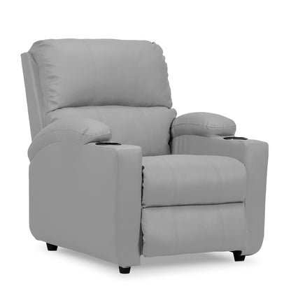 Silla reclinable alan 1 puesto cuero sint gris