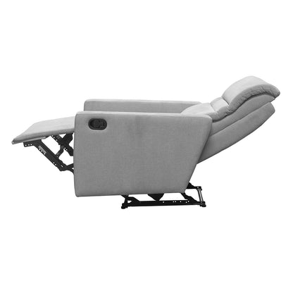 Reclinable Arthur Microfibra Plata