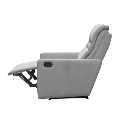 Reclinable Arthur Microfibra Plata