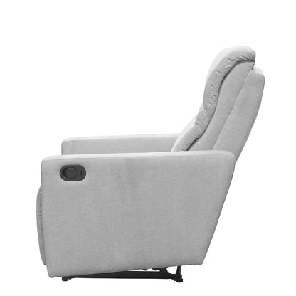 Reclinable Arthur Microfibra Plata
