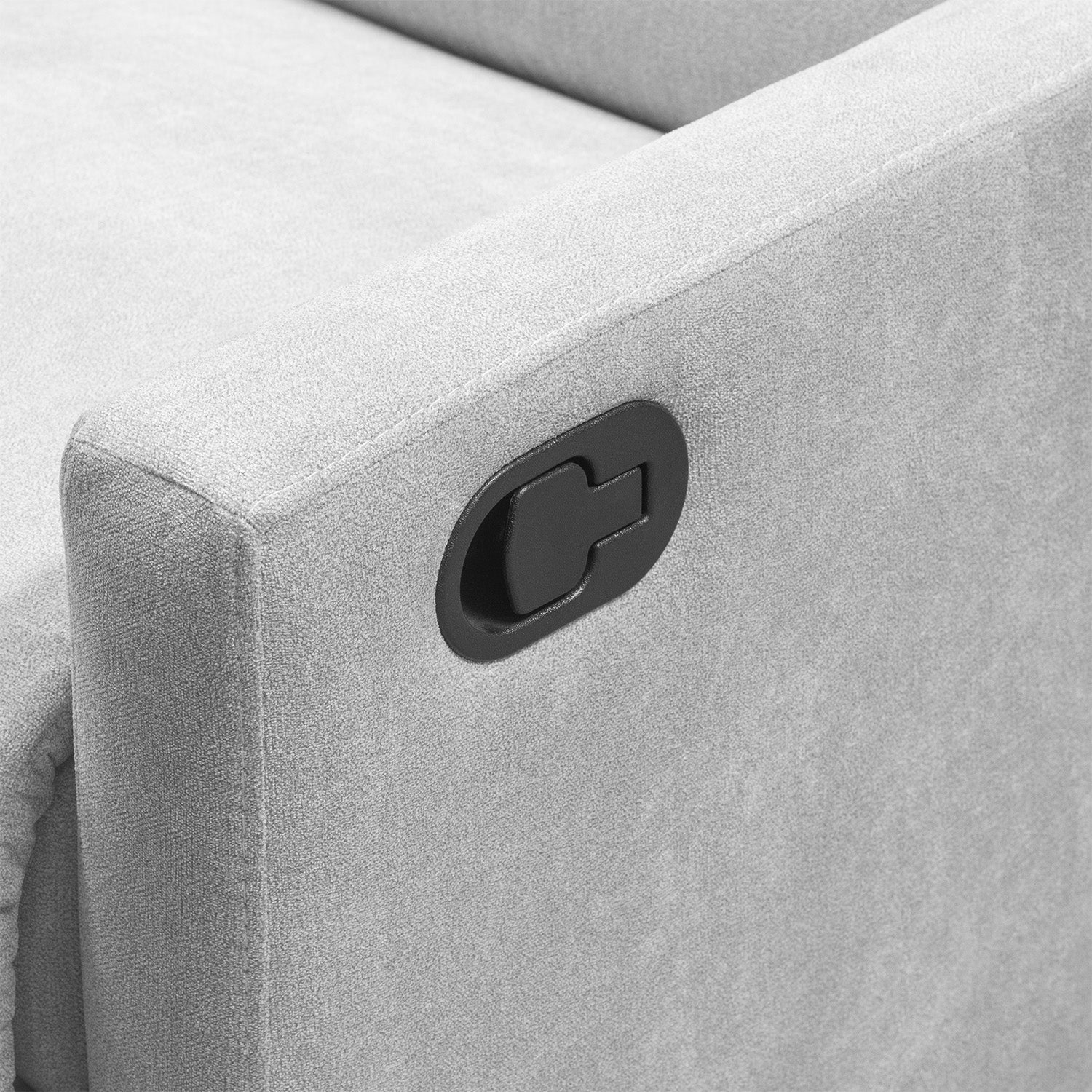 Reclinable Arthur Microfibra Plata