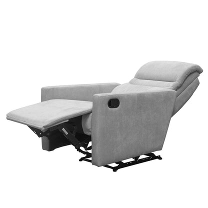 Reclinable Arthur Microfibra Plata