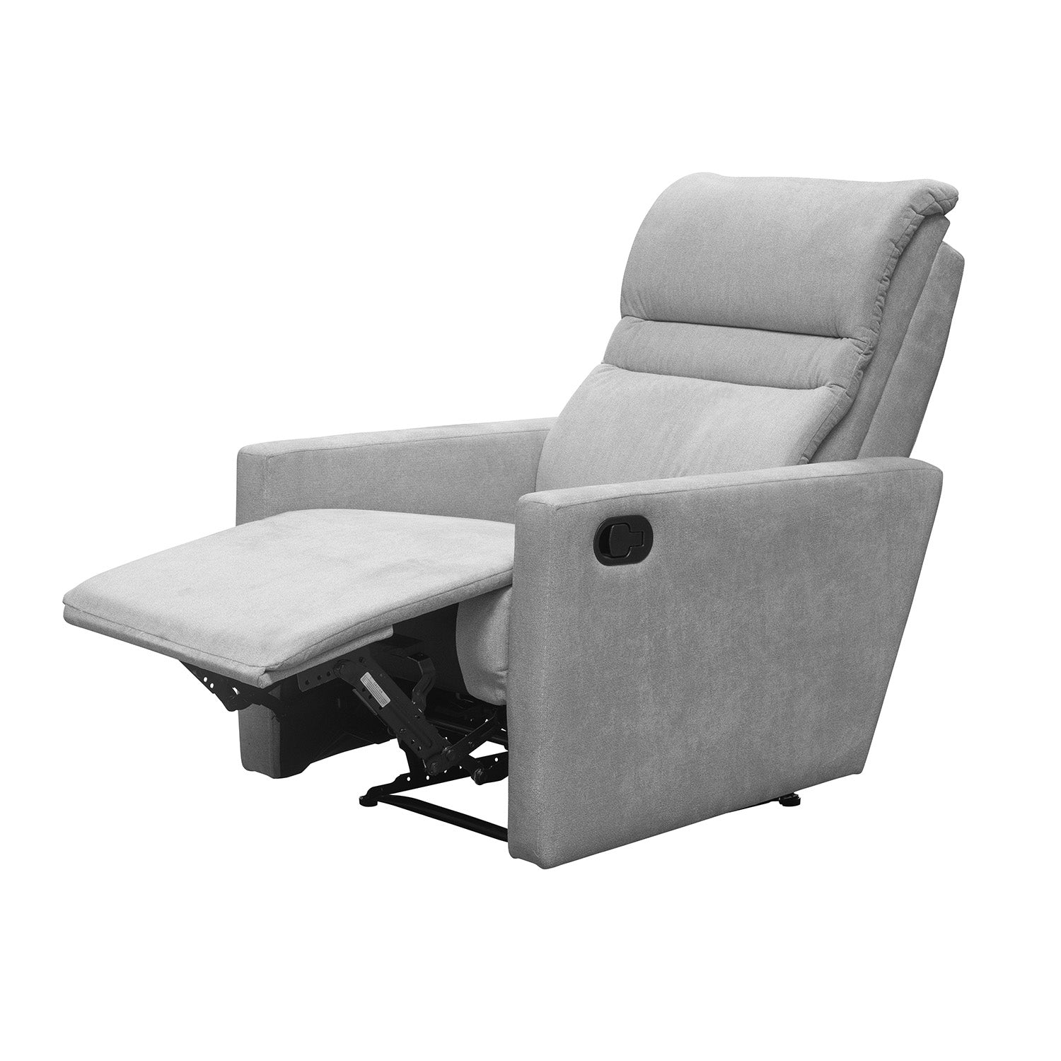 Reclinable Arthur Microfibra Plata