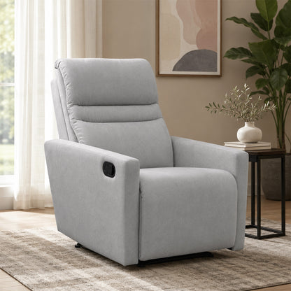 Reclinable Arthur Microfibra Plata