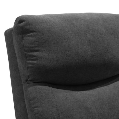 Reclinable Bell Push Arm Microfibra Gris Plomo
