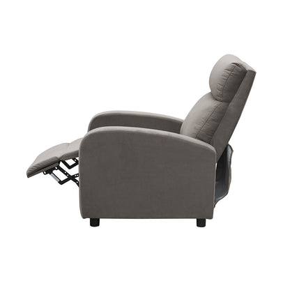 SILLA RECLINABLE DALY  ESTATICA MICROFIBRA TAUPE