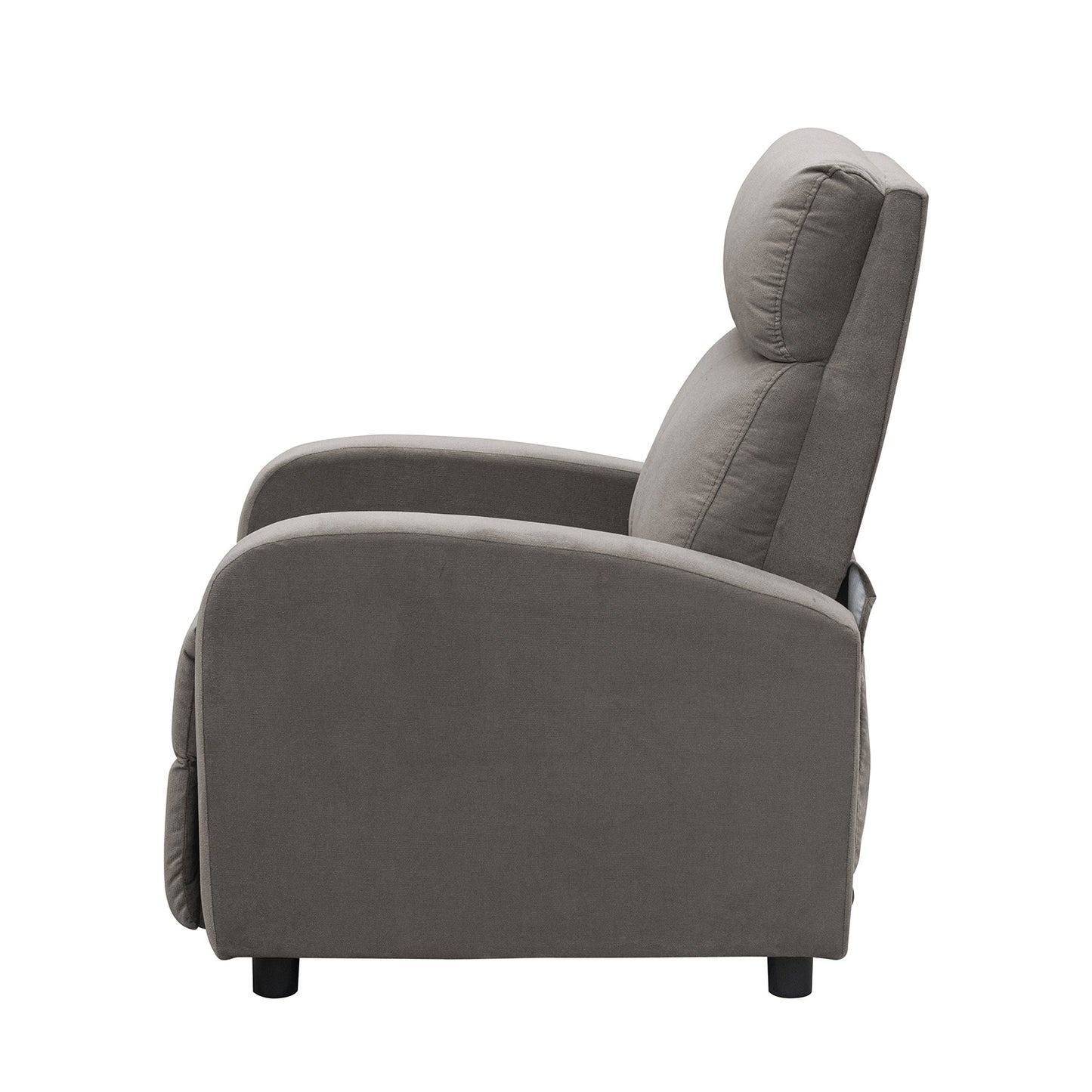 SILLA RECLINABLE DALY  ESTATICA MICROFIBRA TAUPE