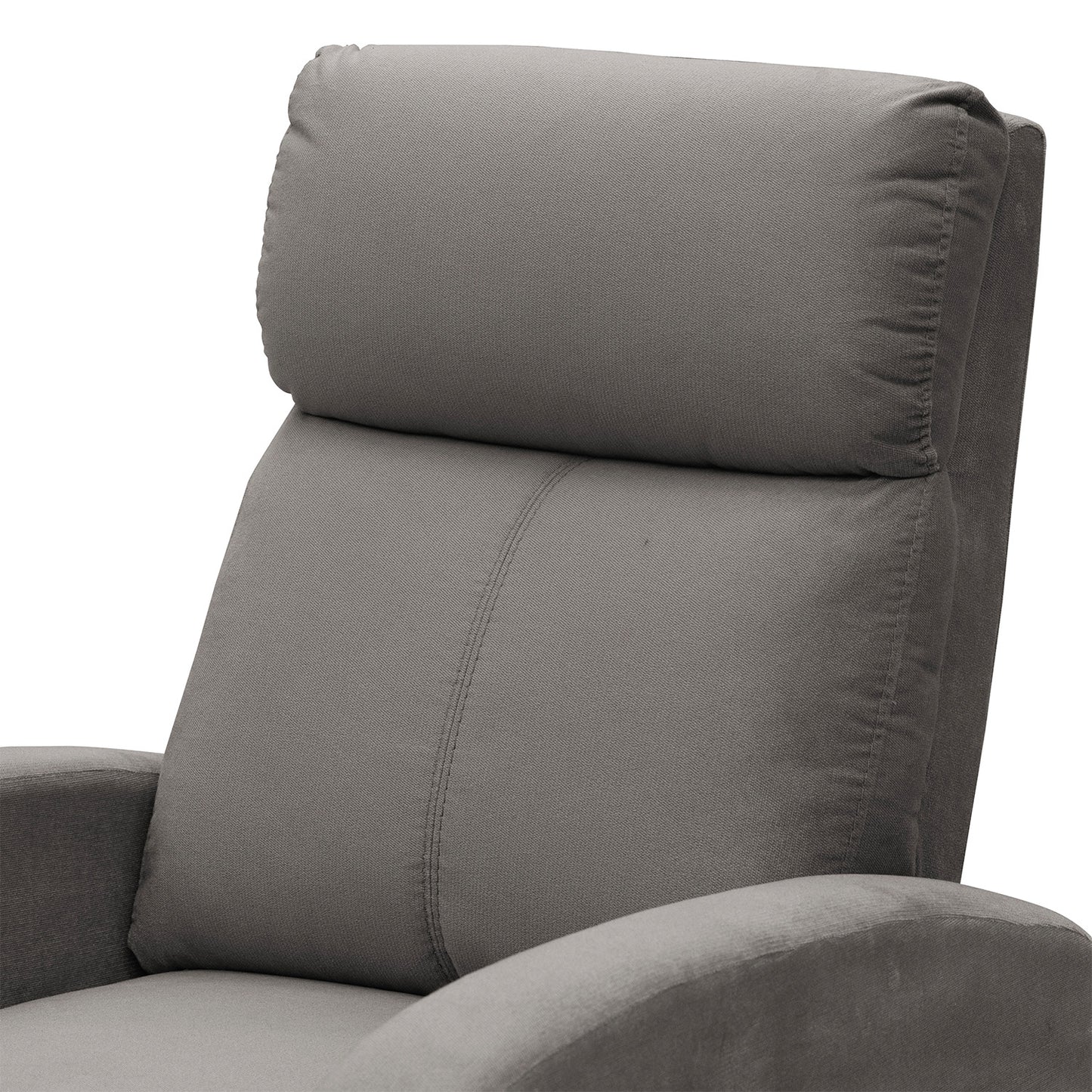 SILLA RECLINABLE DALY  ESTATICA MICROFIBRA TAUPE