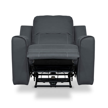 SILLA RECLINABLE ELECTRICA  DUKE 1 PUESTO  GRAFITO NOBUK
