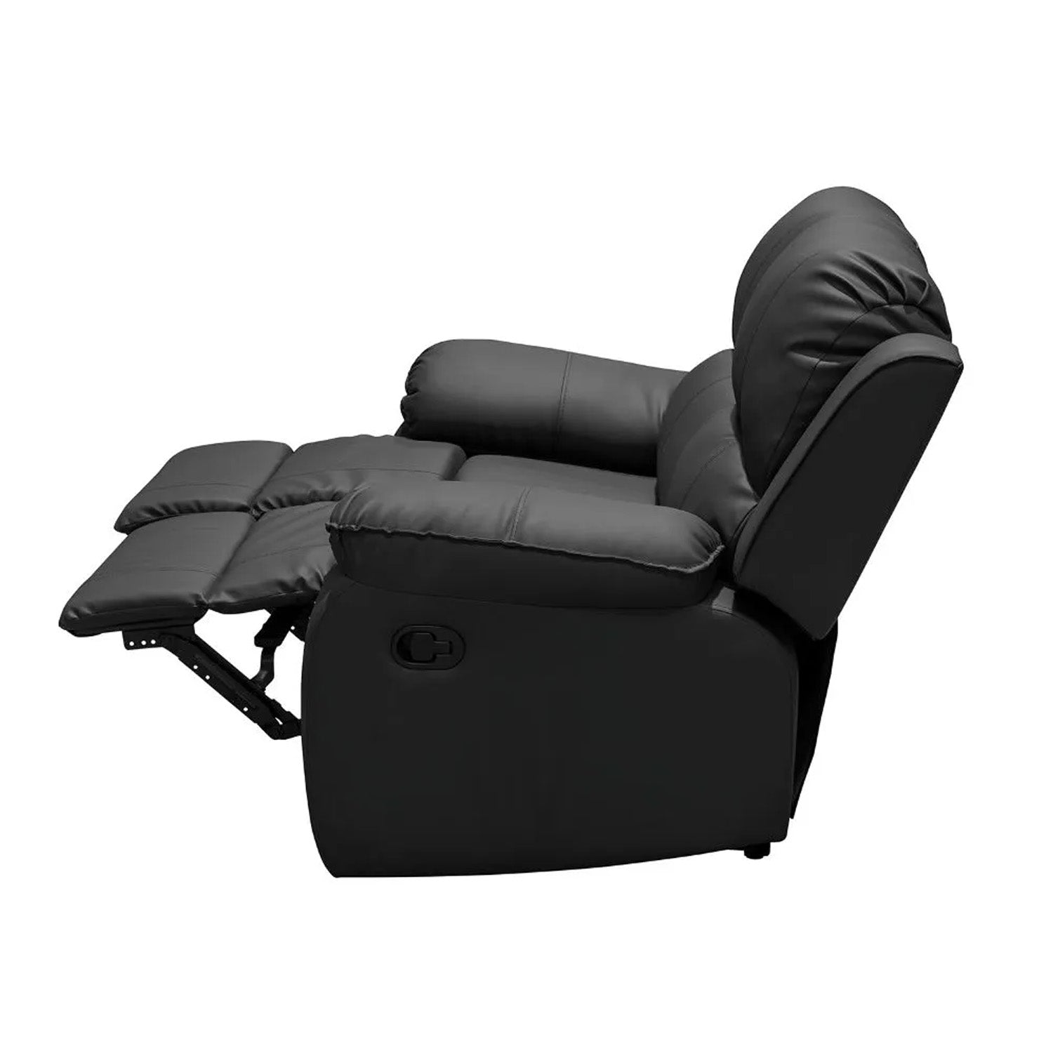Reclinable Ginebra 2 puestos Sintético Negro