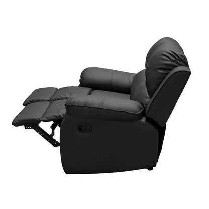 Reclinable Ginebra 2 puestos Sintético Negro