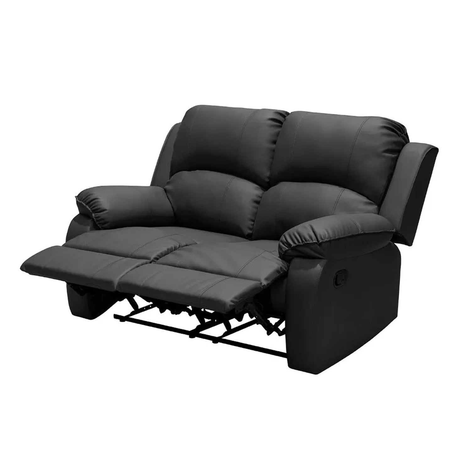 Reclinable Ginebra 2 puestos Sintético Negro