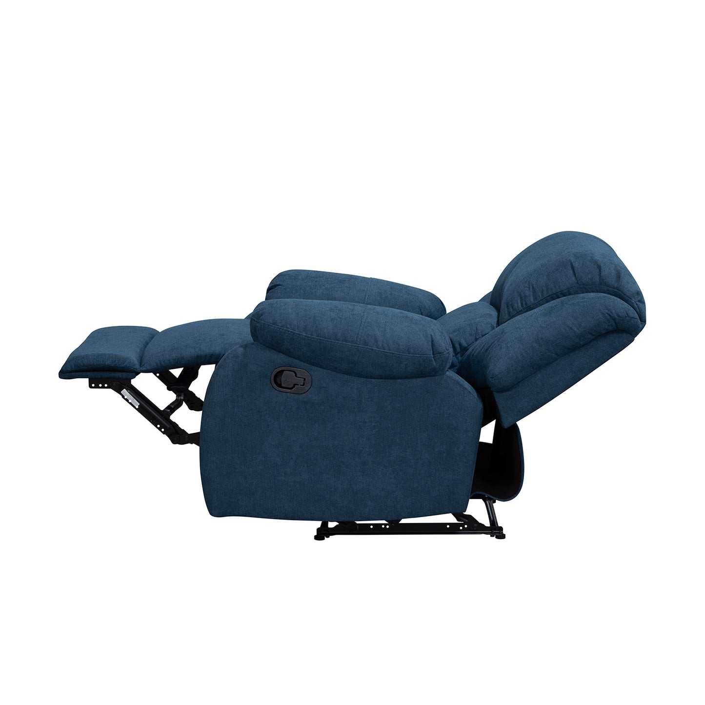 SILLA RECLINABLE OHIO ESTATICA MICROFIBRA AZUL