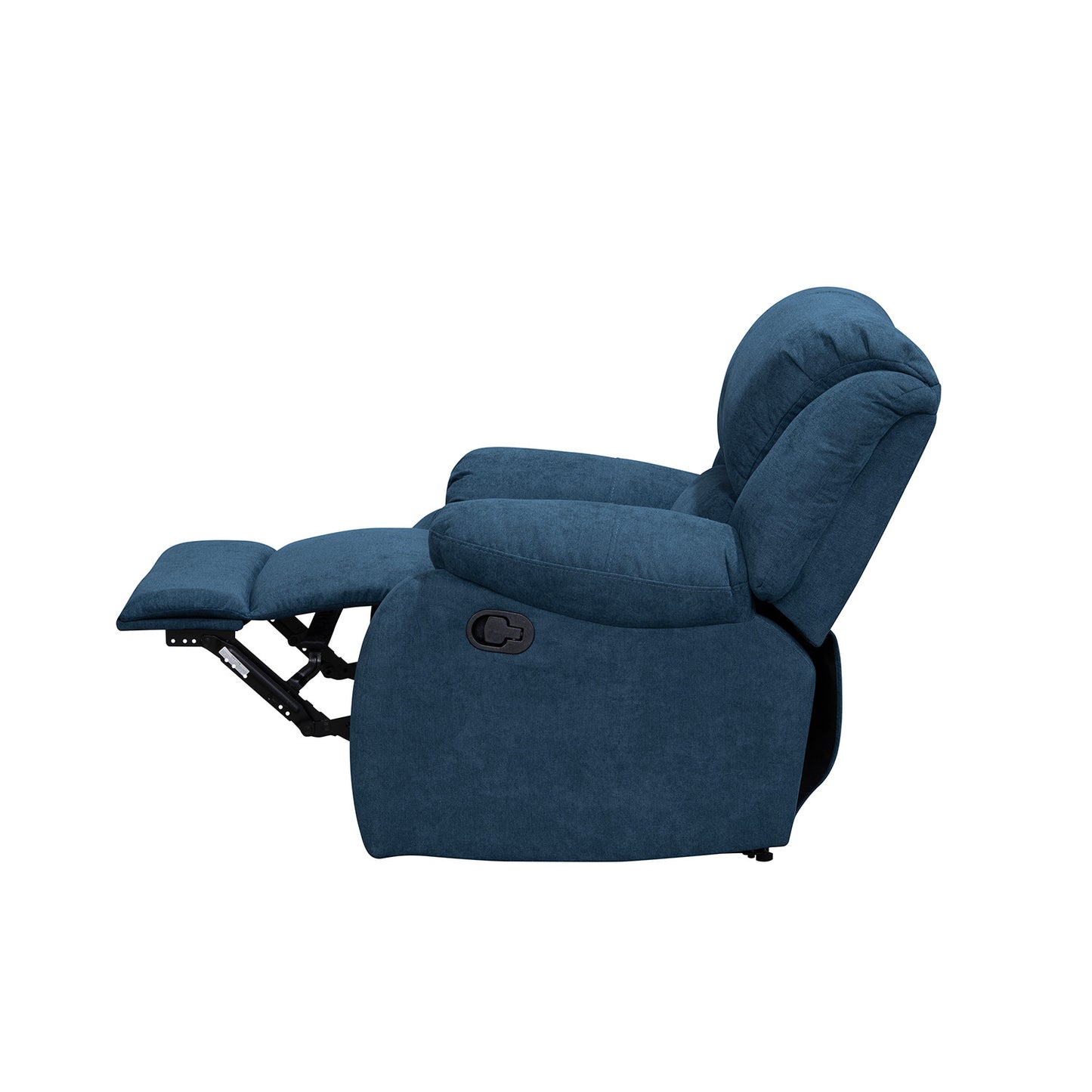 SILLA RECLINABLE OHIO ESTATICA MICROFIBRA AZUL
