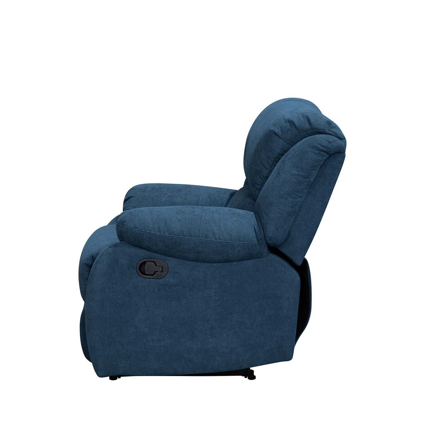 SILLA RECLINABLE OHIO ESTATICA MICROFIBRA AZUL