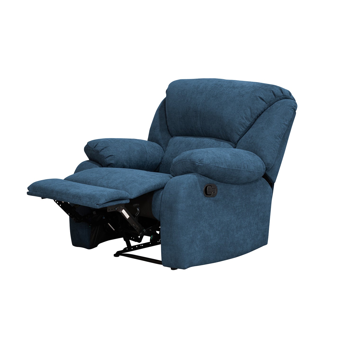 SILLA RECLINABLE OHIO ESTATICA MICROFIBRA AZUL