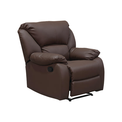 SILLA RECLINABLE OHIO ESTATICA SINTETICO CHOCOLATE