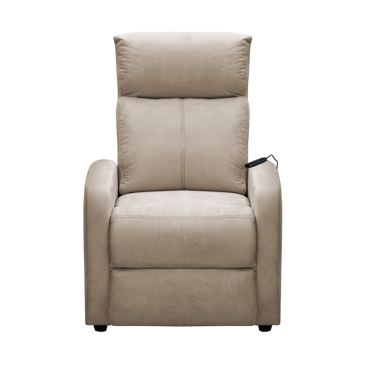 SILLA RECLINABLE ESTATICA CON MASAJE OMY 1 PUESTO MICROFIBRA CRUDO