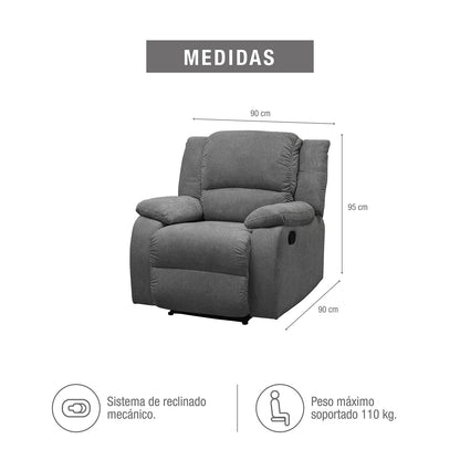 Reclinable Sull estática Nakano Humo