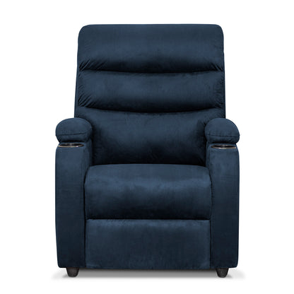 Silla reclinable trevi 1 puesto microfibra azul mary