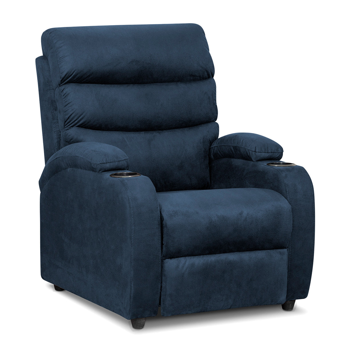 Silla reclinable trevi 1 puesto microfibra azul mary
