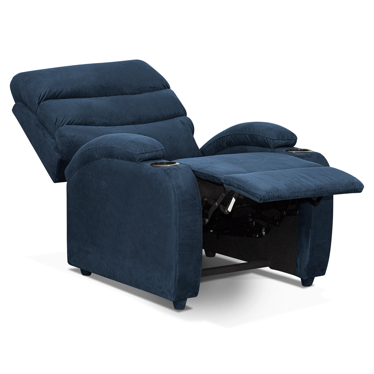 Silla reclinable trevi 1 puesto microfibra azul mary