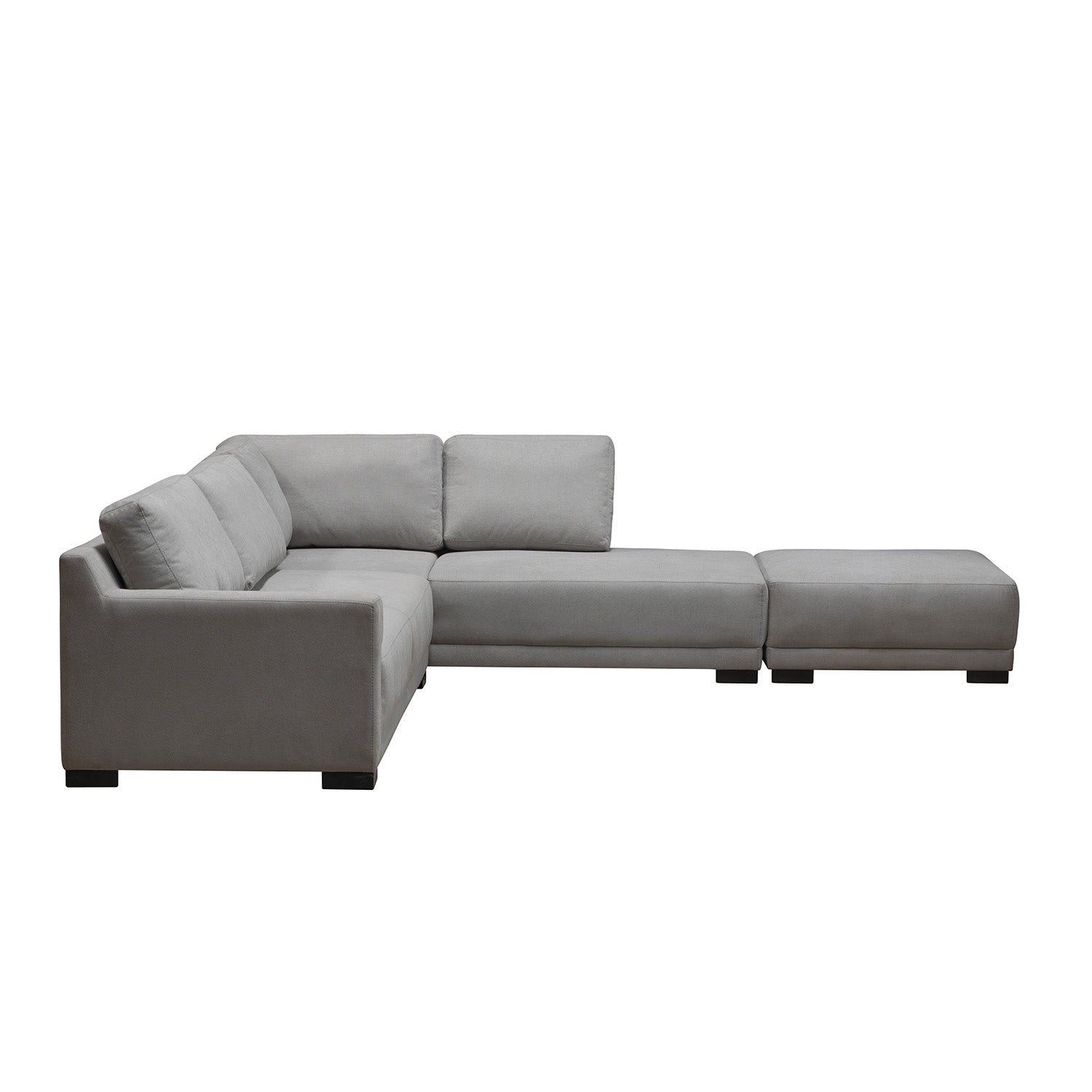 Sala Rinconera Joyce Microfibra Gris Plata