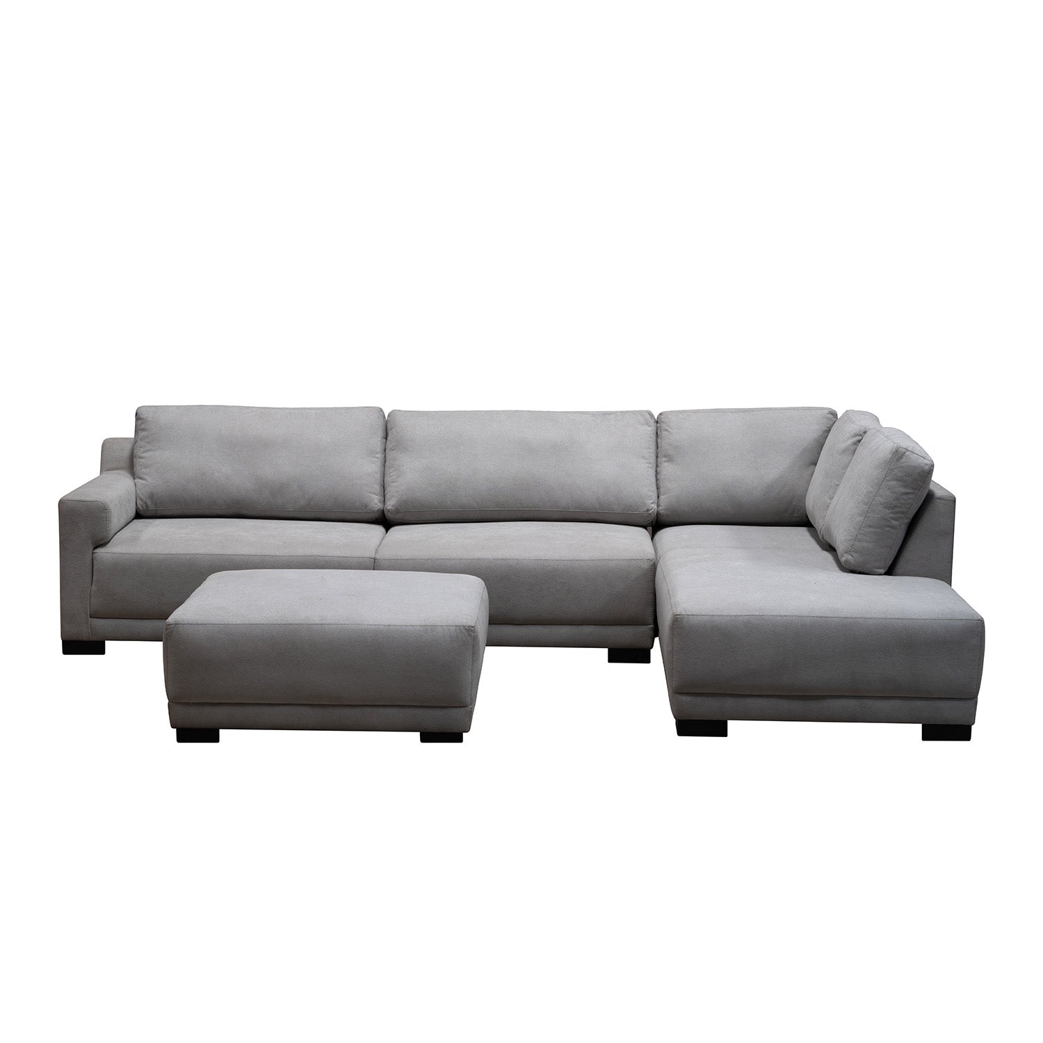 Sala Rinconera Joyce Microfibra Gris Plata